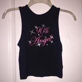 Bxoxo Women's Sleeveless Camisole Tank Top Streetwear Hip Hop vintage Rock Punk Harajuku Letter Print Fashion Casual Emo Girl Y2K Tops